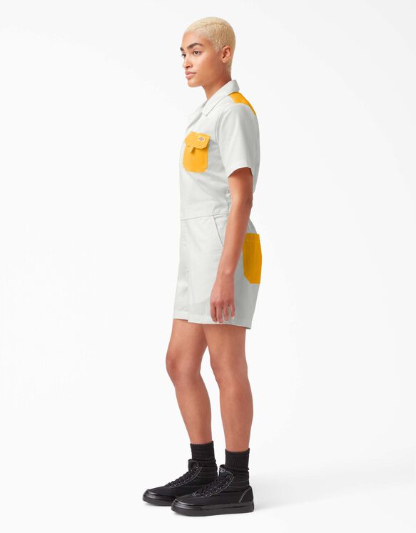Women&#39;s Ripstop Short Sleeve Coveralls - Rinsed Cloud &#40;R2C&#41;