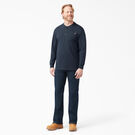 Heavyweight Long Sleeve Henley T-Shirt - Dark Navy &#40;DN&#41;