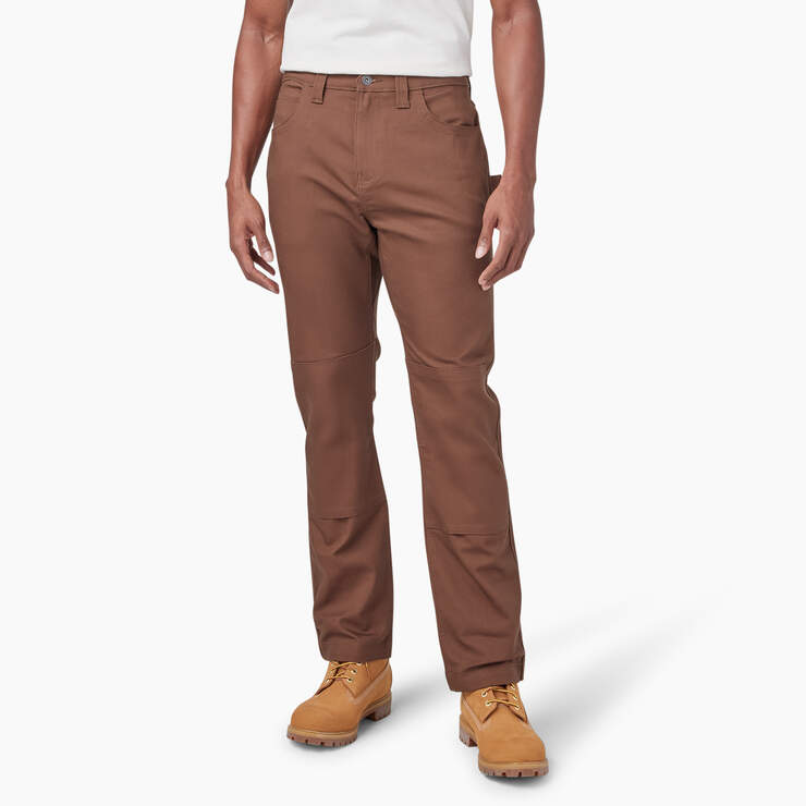 Slim Fit Duck Canvas Double Knee Pants - Timber Brown (TB) image number 1