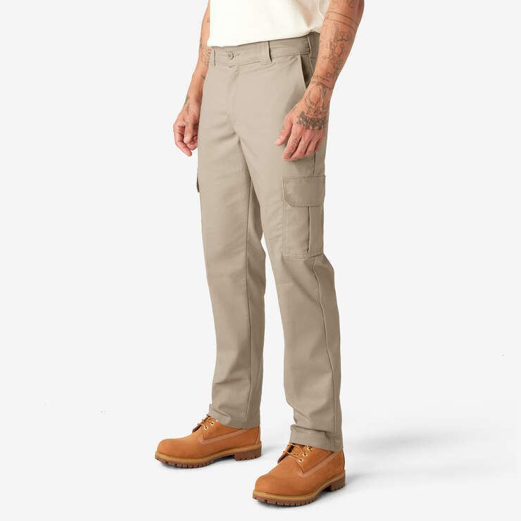 Slim Fit Cargo Pants - Desert Sand (DS) image number 3
