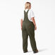 Women&#39;s Plus Relaxed Fit Straight Leg Bib Overalls - Moss Green &#40;RMS&#41;
