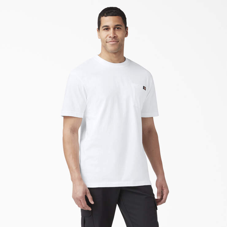 Lightweight Short Sleeve Pocket T-Shirt - White (WH) image number 1
