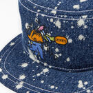 Brain Dead Bleached Denim Painter&#39;s Cap - Bleached Indigo Blue &#40;BNB&#41;
