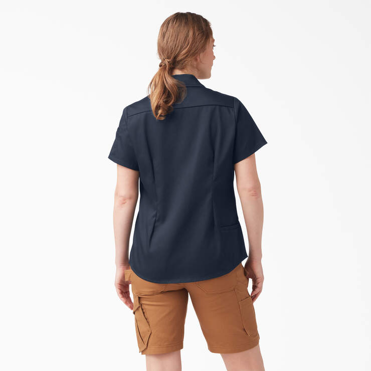 Traeger x Dickies Women's Ultimate Grilling Shirt - Dark Navy (DN) image number 2