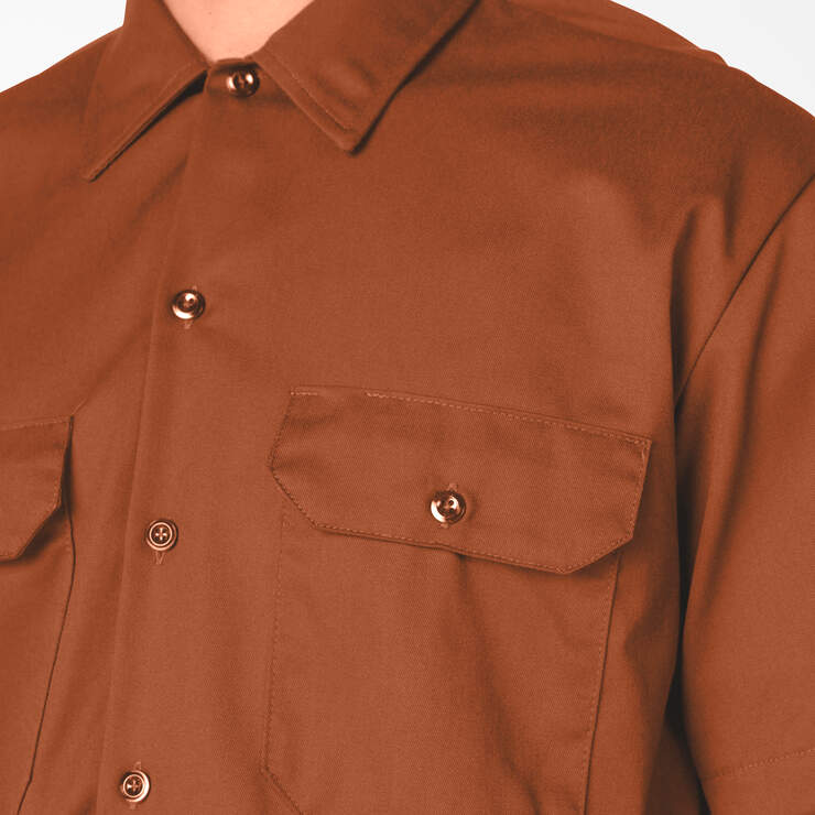 Short Sleeve Work Shirt - Gingerbread Brown (IE) image number 5