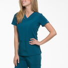 Women&#39;s EDS Essentials V-Neck Scrub Top - Caribbean Blue &#40;CRB&#41;