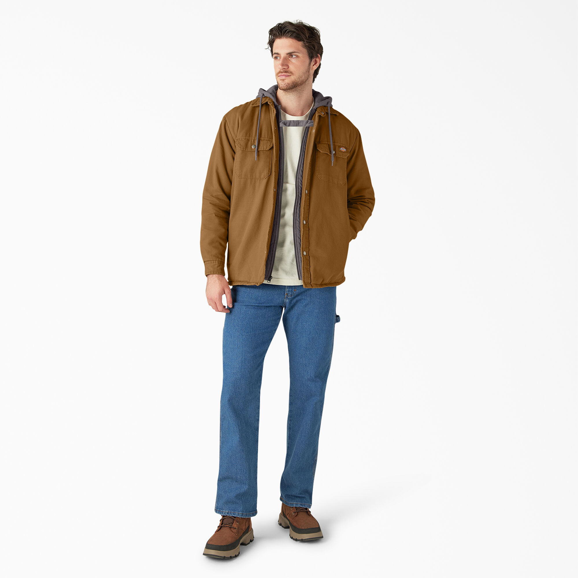 Dickies hooded deals shirt jacket