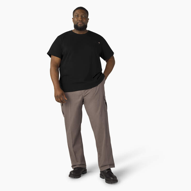 Lightweight Short Sleeve Pocket T-Shirt - Black (BK) image number 9