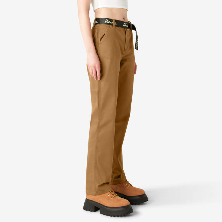Women's Relaxed Fit Carpenter Pants - Brown Duck (BD) image number 4
