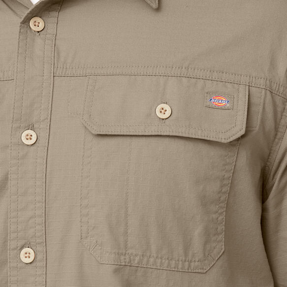 Short Sleeve Ripstop Work Shirt - Rinsed Desert Sand &#40;RDS&#41;