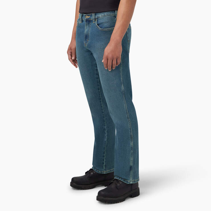 FLEX Regular Fit 5-Pocket Jeans - Tined Denim Wash (TWI) image number 3