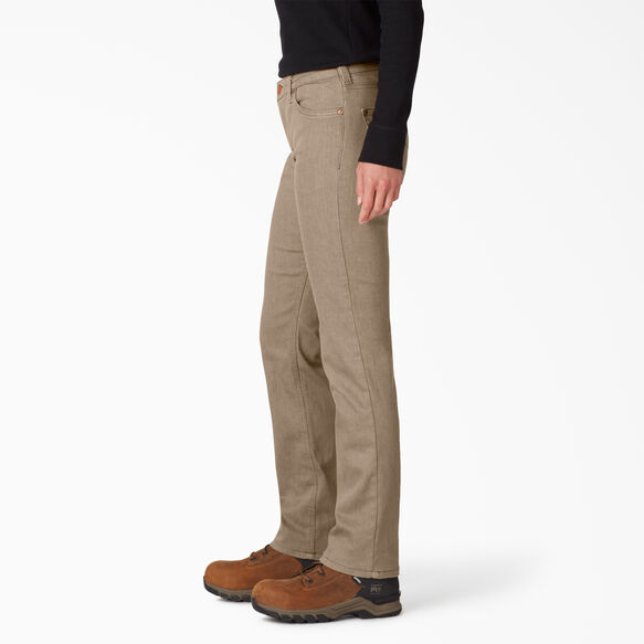 Women&#39;s Perfect Shape Straight Fit Jeans - Stonewashed Bronze Sand &#40;S1S&#41;