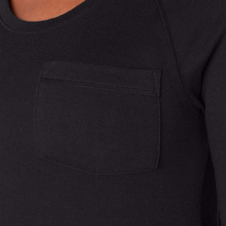 Women's Cooling Long Sleeve Pocket T-Shirt - Black (KBK) image number 5
