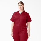 Women&#39;s Plus FLEX Cooling Temp-iQ&reg; Short Sleeve Coveralls - English Red &#40;ER&#41;