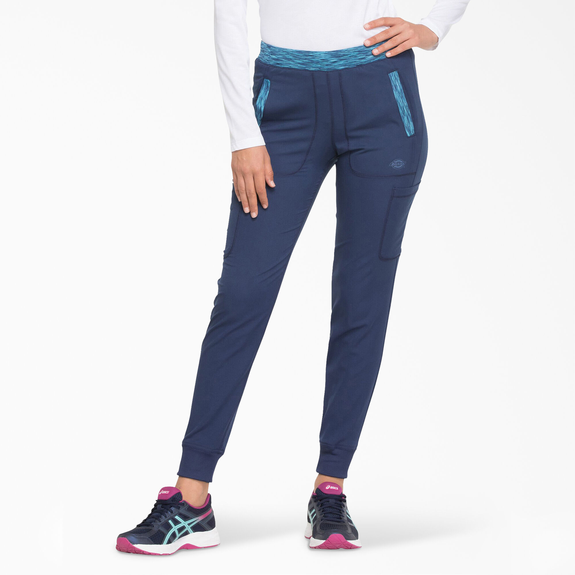 navy blue tapered pants