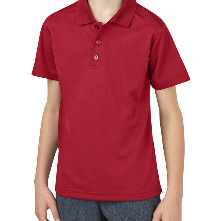 Boys' Performance Short Sleeve Polo, 4-7 - English Red (ER) image number 1