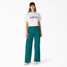 Women&#39;s Stonewashed Wide Leg Work Pants - Deep Lake &#40;DL2&#41;