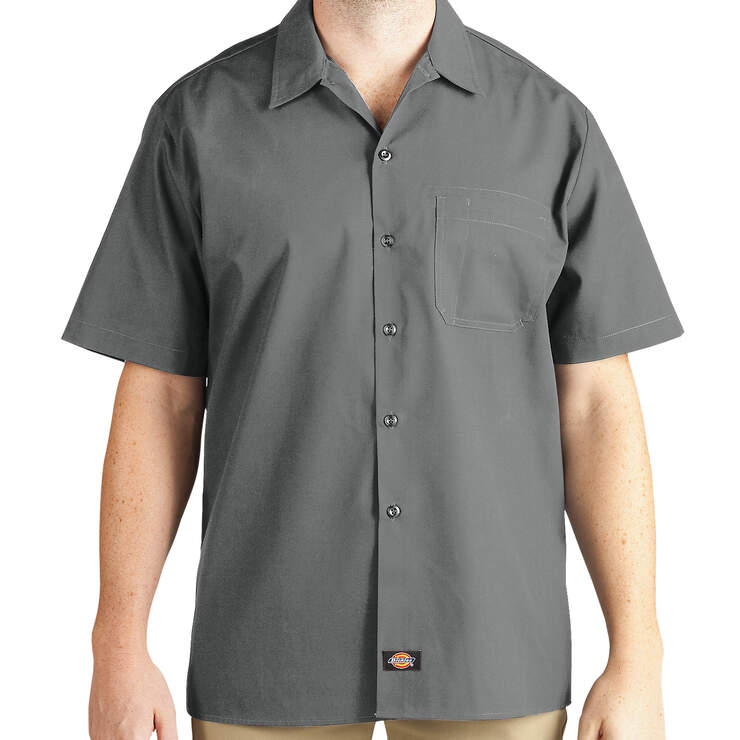 Short Sleeve Poplin Work Shirt - Graphite Gray (GA) image number 1