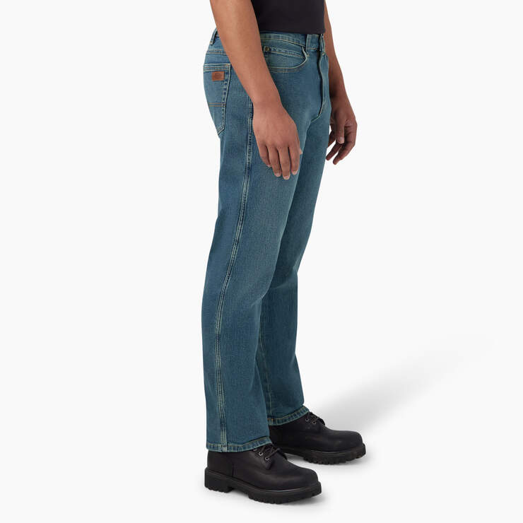 FLEX Regular Fit 5-Pocket Jeans - Tined Denim Wash (TWI) image number 4
