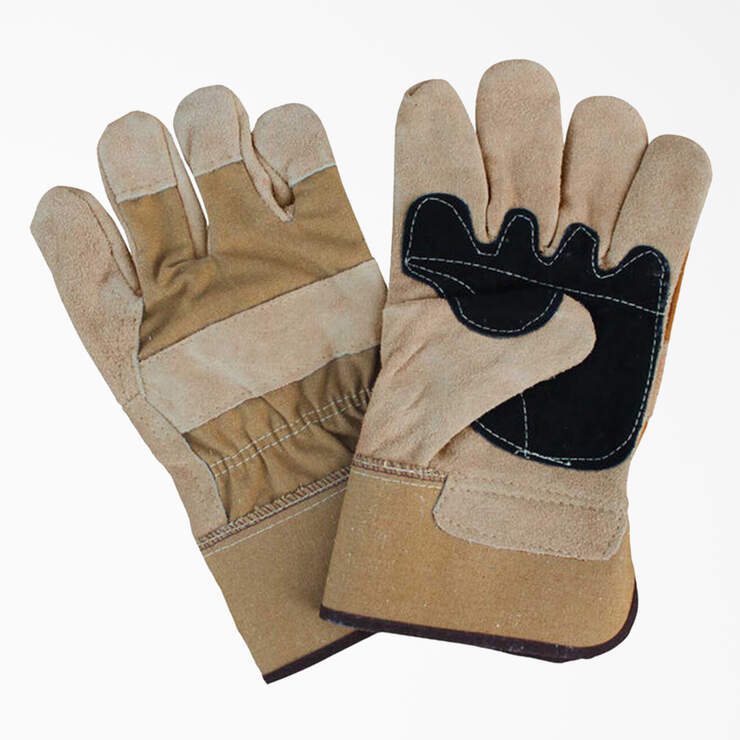 Split Cowhide Leather Palm Gloves - Brown Duck (BD) image number 1
