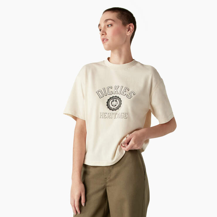 Women’s Oxford Graphic T-Shirt - Stone Whitecap Gray (SN9) image number 1