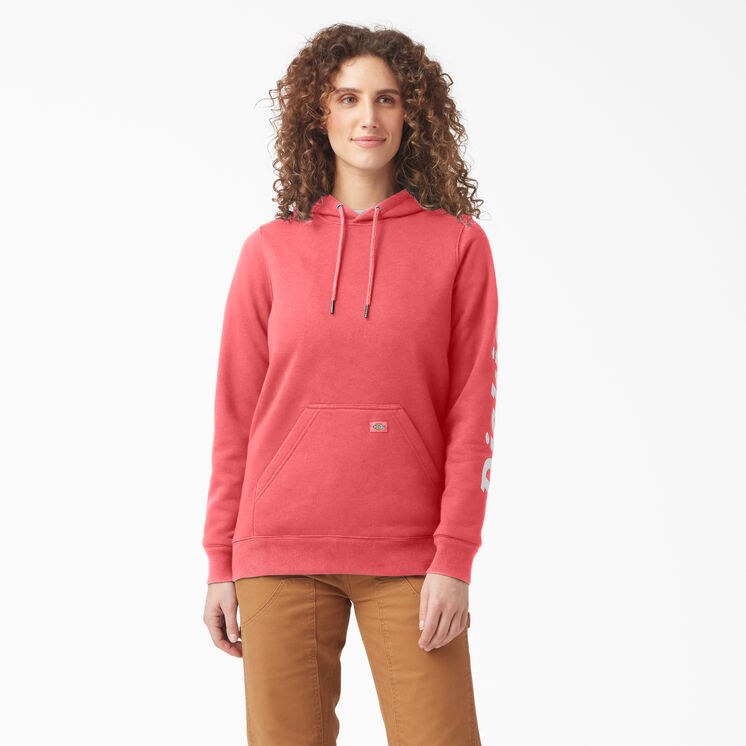 Women&#39;s Heavyweight Logo Sleeve Pullover - Tea Rose &#40;T1R&#41;