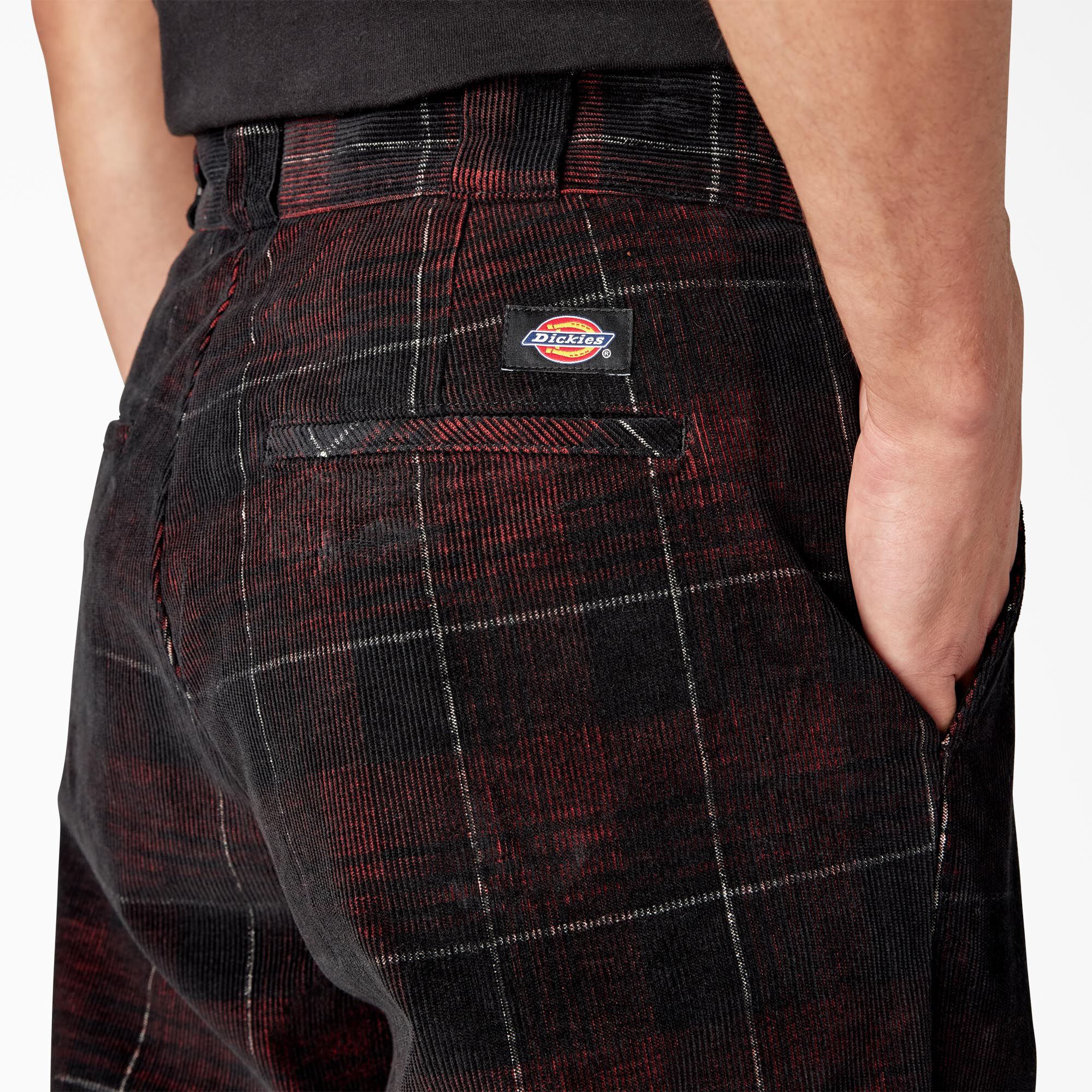 Plaid corduroy pants hotsell
