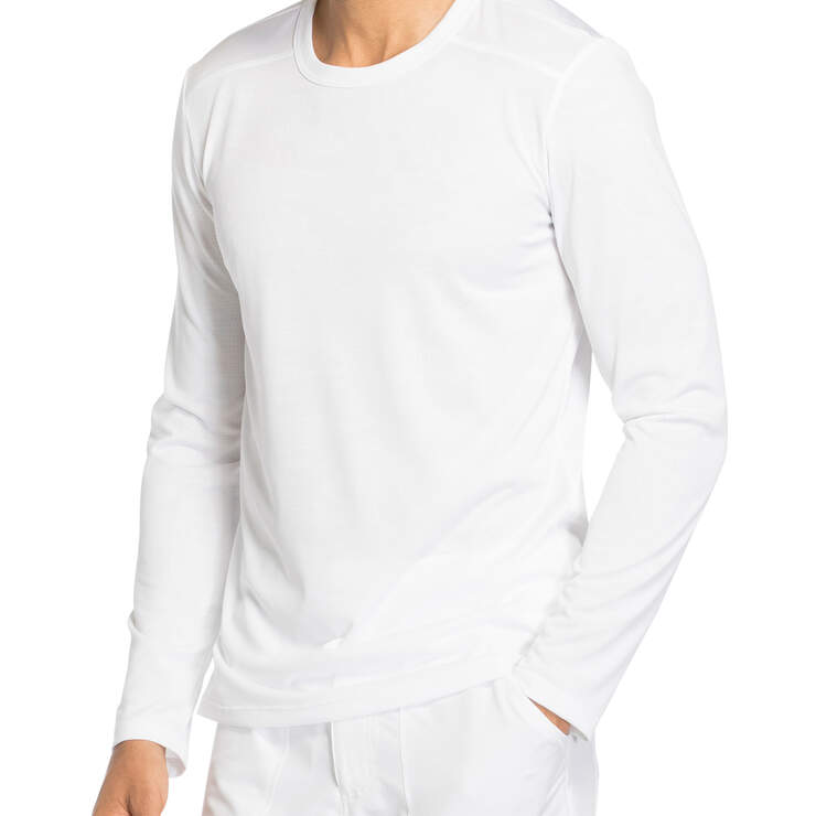 Men's Dynamix Long Sleeve Knit T-Shirt - White (DWH) image number 2