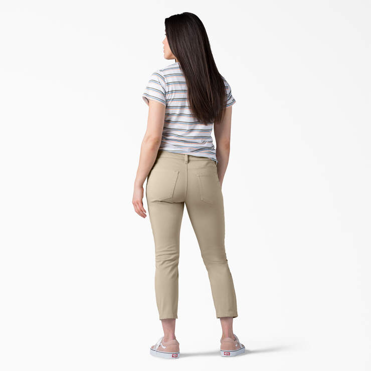 Women's Perfect Shape Skinny Fit Capri Pants - Rinsed Oxford Stone (RDG2) image number 5