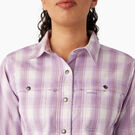 Women&#39;s Cooling Roll-Tab Work Shirt - Purple Rose Hillside Plaid &#40;A2D&#41;