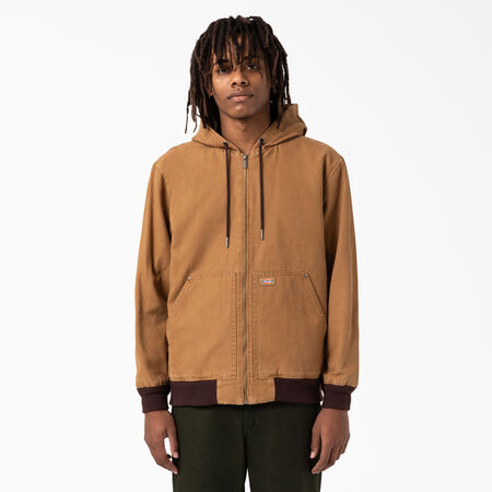 Duck Hooded Bomber Jacket - Stonewashed Brown Duck &#40;SBD&#41;