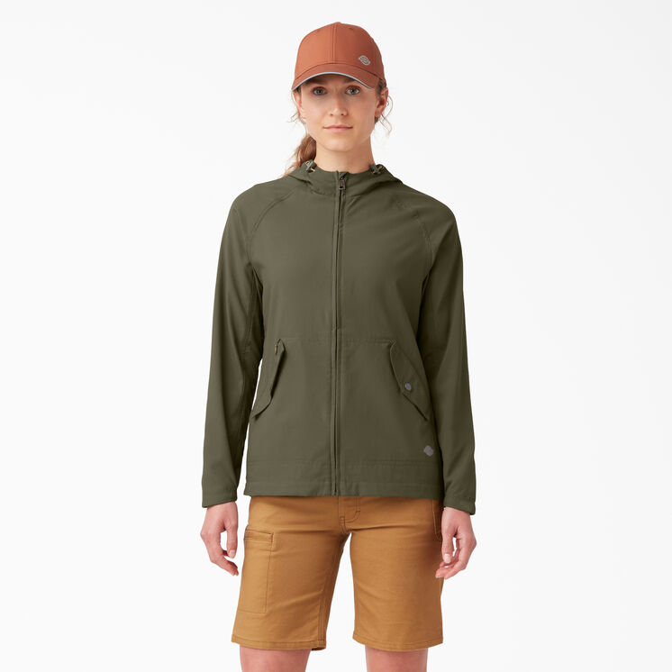 Women&#39;s Performance Hooded Jacket - Military Green &#40;ML&#41;