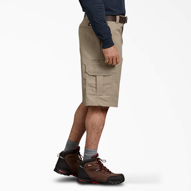 FLEX Relaxed Fit Cargo Shorts, 13" - Desert Sand (DS) image number 4