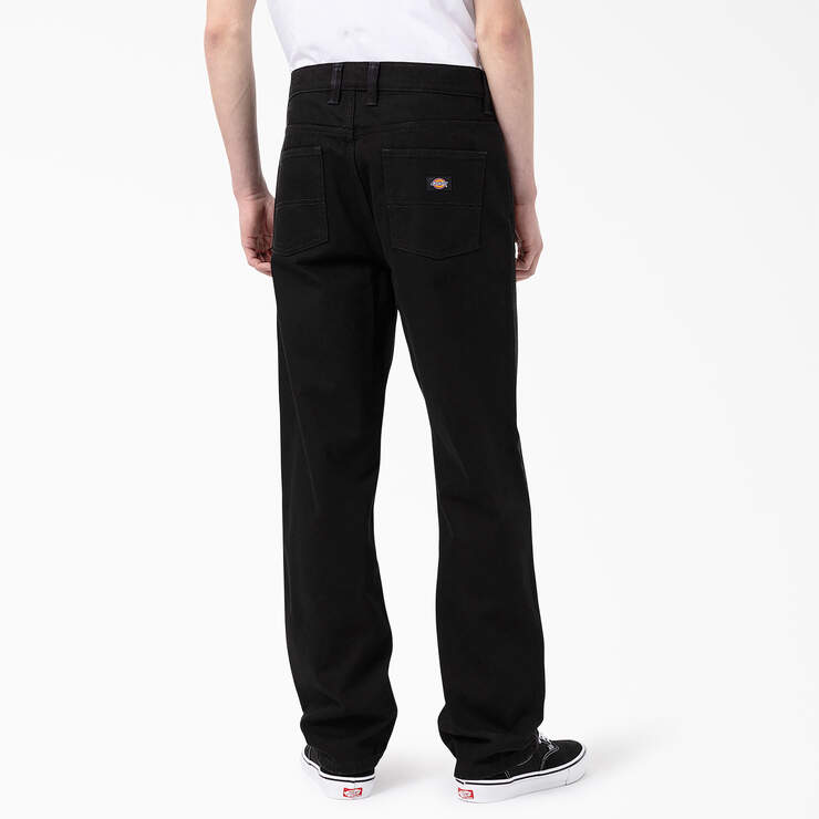 Thomasville Loose Fit Jeans - Rinsed Black (RBK) image number 2