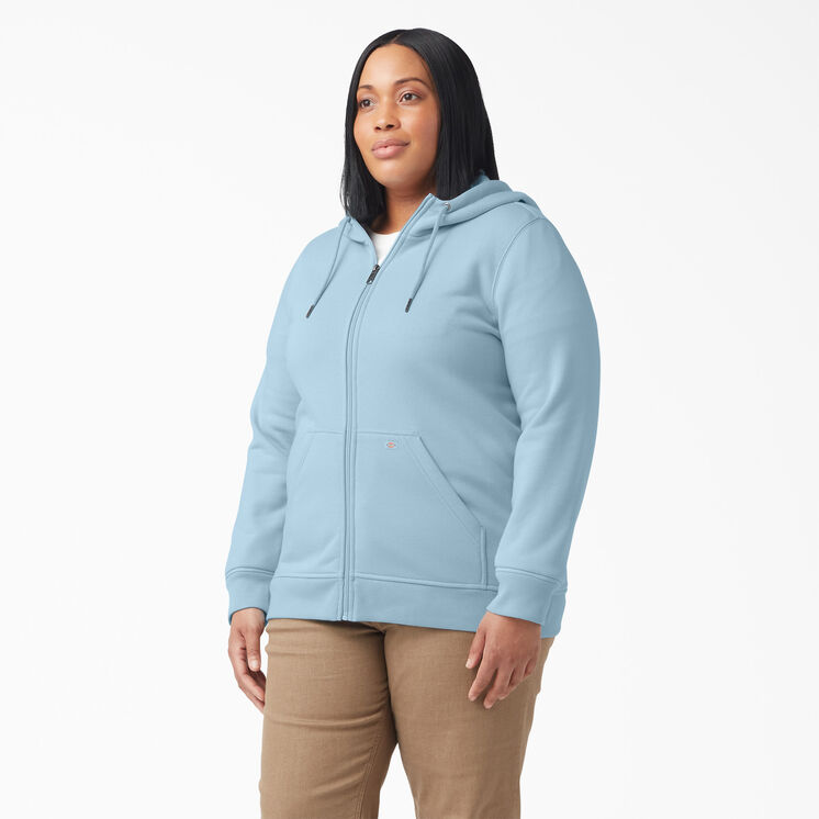 Women&#39;s Plus Heavyweight Full-Zip Hoodie - Clear Blue &#40;EU&#41;