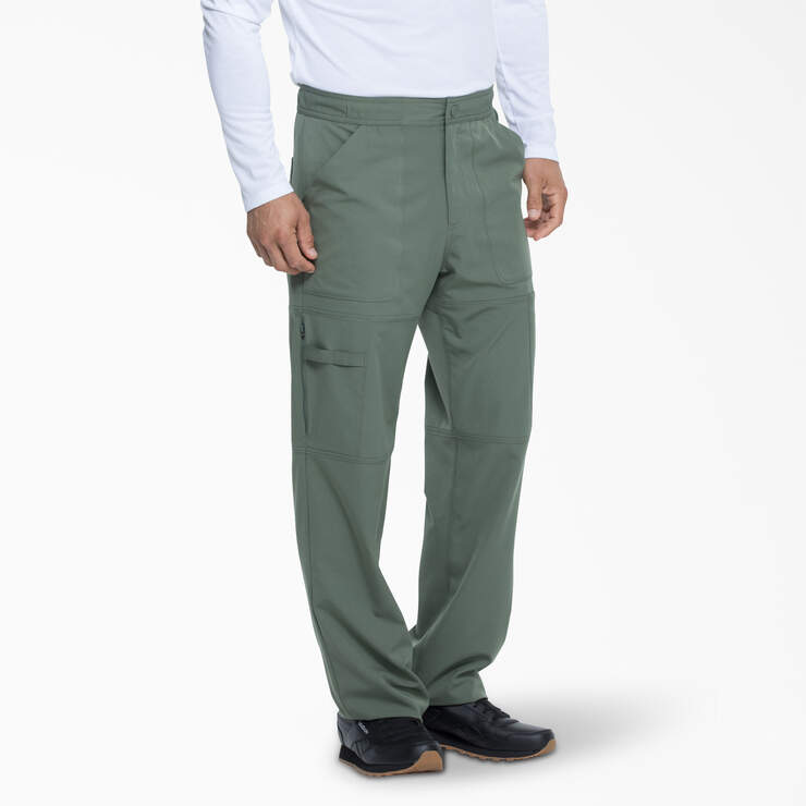 Men's Dynamix Cargo Scrub Pants - Olive Green (OLI) image number 4