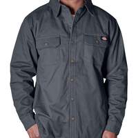 Men's Long Sleeve Twill Shirt Jacket - Charcoal Gray (CH)