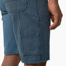Hickory Stripe Carpenter Shorts, 11&quot; - Azure/Black Hickory Stripe &#40;ASH&#41;