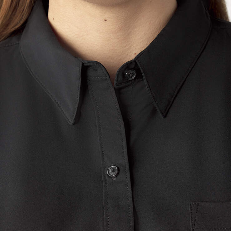 Women’s Plus Button-Up Shirt - Black (BK) image number 7