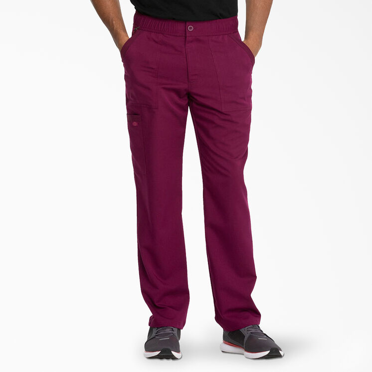 Men&#39;s Balance Zip Fly Scrub Pants - Wine &#40;WIN&#41;
