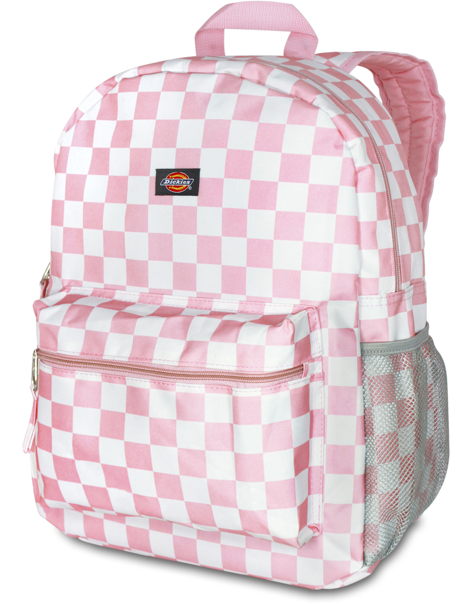 Pink White Checkered Student Backpack Accessories Bags Backpacks