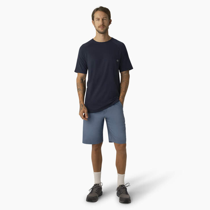FLEX Cooling Regular Fit Utility Shorts, 11" - Steel Blue (SU) image number 4