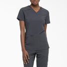 Women&#39;s EDS Essentials V-Neck Scrub Top - Pewter Gray &#40;PEW&#41;