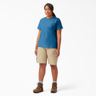 Women&#39;s Plus Short Sleeve Heavyweight T-Shirt - Vallarta Blue &#40;V2B&#41;