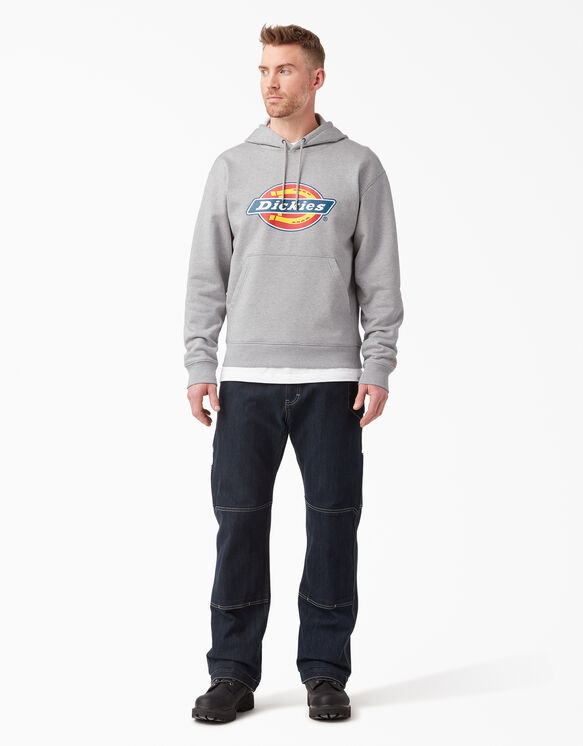 Water Repellent Tri-Color Logo Hoodie - Heather Gray &#40;HG&#41;