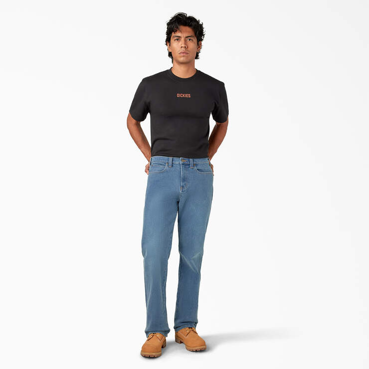 FLEX Regular Fit 5-Pocket Jeans - Light Denim Wash (LWI) image number 5