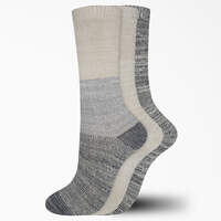 Women's Soft Marl Crew Socks, Size 6-9, 3-Pack - Graphite Gray (GG)
