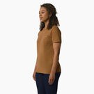 Women&#39;s Heavyweight Short Sleeve Pocket T-Shirt - Brown Duck &#40;BD&#41;