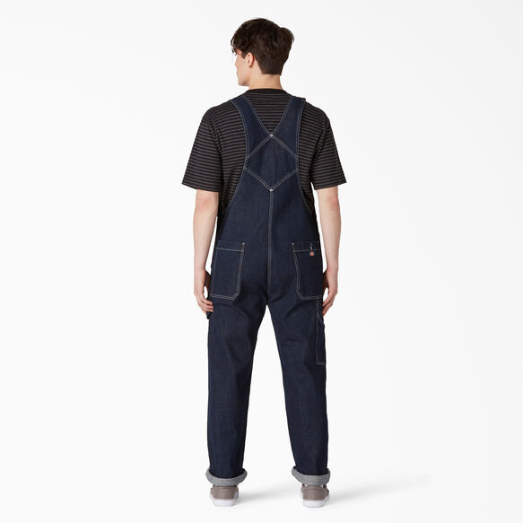 Rinsed Denim Double Knee Bib Overalls - Rinsed Indigo Blue &#40;RNB&#41;