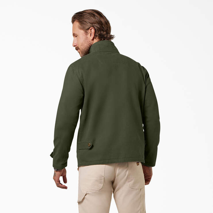Dickies 1922 Brushed Twill Jacket - Rinsed Dusty Olive (RDO) image number 2
